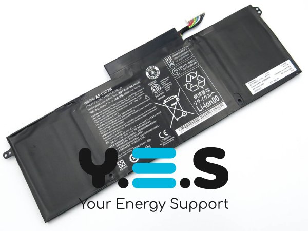 Акумулятор AP13D3K оригінальний для Acer S3-392, S3-392G (7.5V 6060mAh 45Wh)