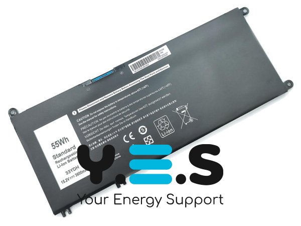 Акумулятор Dell 33YDH для Vostro 15 7570/7580, 15.2V 55Wh 3600mAh