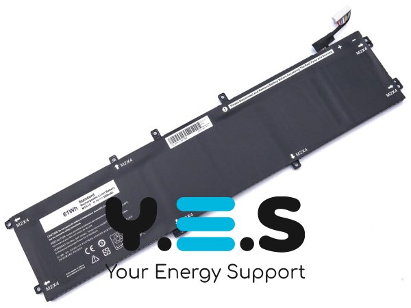 Акумулятор для Dell 4GVGH (6GTPY) XPS 15 9550/9560/9570 Precision M5510/M5520/M5530 61Wh 5500mAh 11.1V
