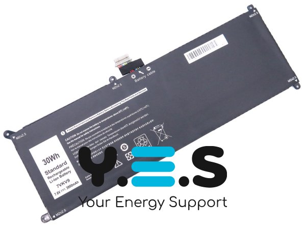 Акумулятор Dell 7VKV9 для XPS 12 9250 / Latitude 12 7275, 7.6V 3900mAh 30Wh