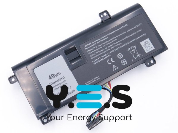 Акумулятор G05YJ для Dell Alienware 14/M14x R3 R4 14D-1528 (8X70T/Y3PN0) 11.1V 4400mAh 49Wh