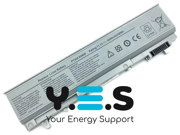 Акумулятор для ноутбука Dell PT434/PT435 Latitude E6400/E6500/E6410/E6510 11.1V 5200mAh Silver
