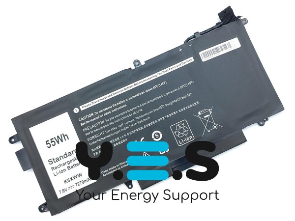 Акумулятор для ноутбука Dell K5XWW Latitude 12 5285/5289/7389/7390 (71TG4/725KY/CFX97/0N18GG) 7.6V 7270mAh