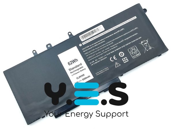 Акумулятор GJKNX 7.6V 8200mAh 62Wh для Dell Latitude E5580/E5480/E5280/5580/5480, M3520/M3530 (3DDDG)