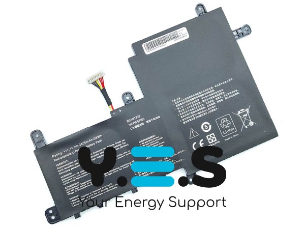 Акумулятор B31N1729 для ASUS VivoBook S15 S530/S530F/S530FA/S530FN/S530UA/S530UF/S530UN X530FN/X530UA/X530UF/X530UN K530FN 11.1V 3400mAh 38Wh