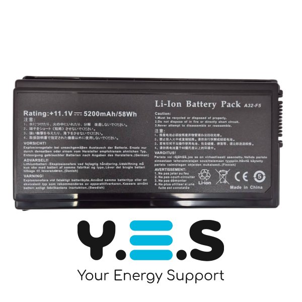 Акумулятор для ноутбука ASUS A32-F5 (F5C/F5RI/F5V/X58le/X59s/X59sl/X59sr/X50GL/X50R/X50RL) 11.1V 5200mAh