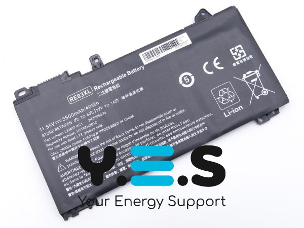 Акумулятор RE03XL для HP ProBook 445/450/455/440/430 G6 (RE03, HSTNN-DB9N) 11.55V 3500mAh 40Wh