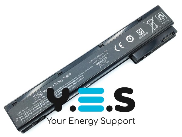 Акумулятор для HP VH08XL (HSTNN-LB2P) для 8560W/8570W/8760W/8770W, 14.8V 5200mAh 77Wh