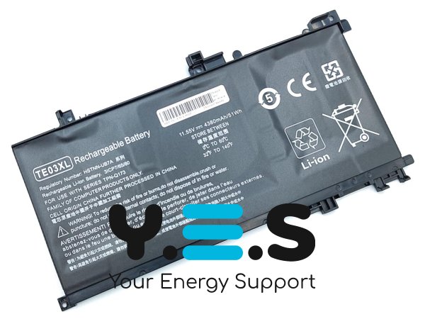 Акумулятор TE03XL для HP Omen 15/15-bc/15-AX/15-AX015TX, HSTNN-UB7A/849570-541, 11.55V 4380mAh