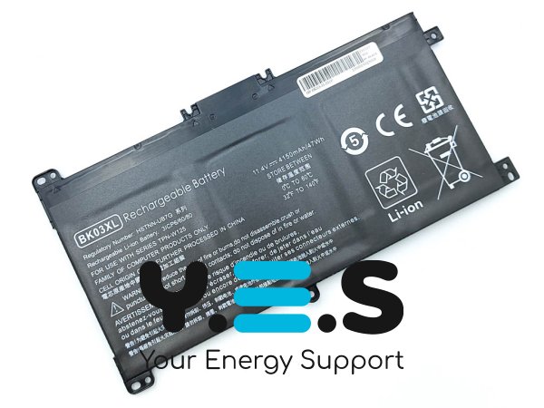 Акумулятор BK03XL для ноутбука HP Pavilion x360 14/14m (14-BA033TX, 14-ba001ns) HSTNN-LB7S 11.55V 4150mAh 48Wh