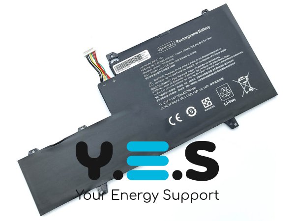 Акумулятор HP OM03XL для EliteBook x360 1030 G2 (HSTNN-IB70/863280-855) 11.55V 4700mAh 54Wh