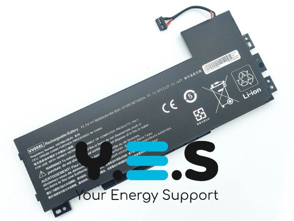 Акумулятор VV09XL для HP ZBook 15/17 G3, HSTNN-DB7D, 808398-2C1, 11.1V 9000mAh 100Wh