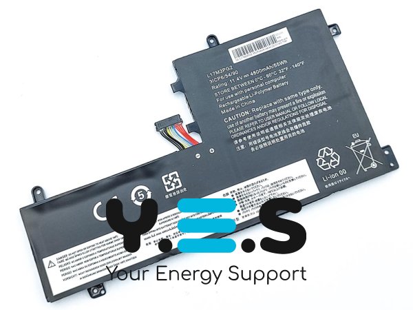 Акумулятор Lenovo L17M3PG2/L17C3PG1 для Legion Y530-15ICH, Y730-15/Y730-15ICH, Y740-15/Y740-15ICH/Y740-15ICHg 11.4V 4800mAh 55Wh, короткий кабель 25мм