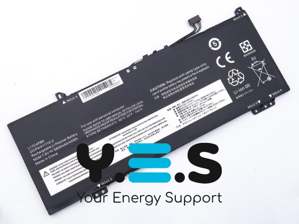 Акумулятор L17C4PB0/L17M4PB0 7.6V 5800mAh 44Wh для Lenovo 530s-14/15IKB, Yoga 530-14ARR/IKB, Flex 6-14IKB