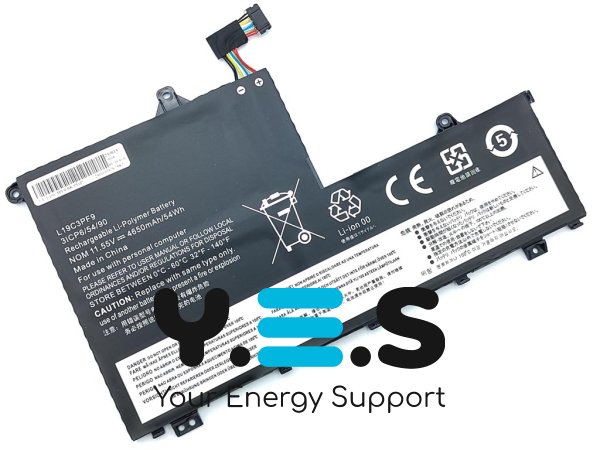 Акумулятор L19C3PF9 для Lenovo ThinkBook 14-IML/14-IIL/15-IIL/15-IML, 11.55V 4650mAh 53.7Wh (L19M3PF1/2/0)