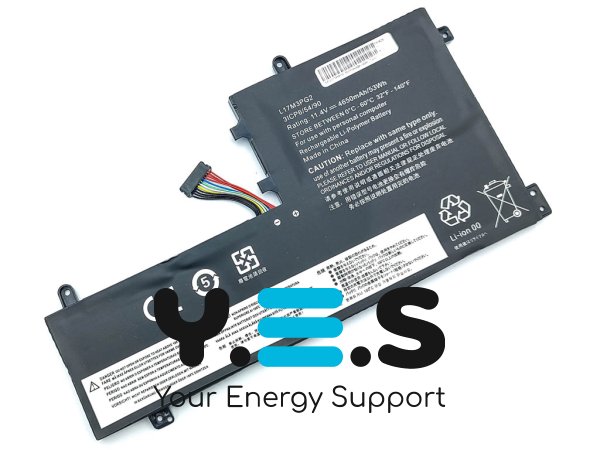 Акумулятор для Lenovo Legion L17M3PG2/L17C3PG1 11.4V 4650mAh 53Wh + middle cable 40мм (Y530-15ICH/Y730-15/Y730-15ICH/Y740-15/Y740-15ICH/Y740-15ICHg)