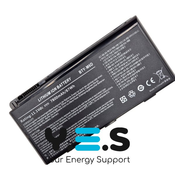 Акумулятор BTY‑M6D для MSI GT660/663/683/685/70/780/783, GX60/660/680/780 (11.1V 7800mAh 87Wh)