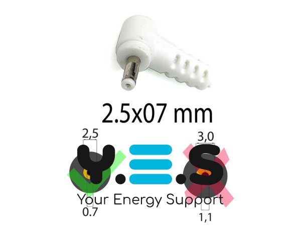 Оригінальний зарядний адаптер для ASUS 19V 2.1A 40W (2.5×0.7) білий, без кабелю