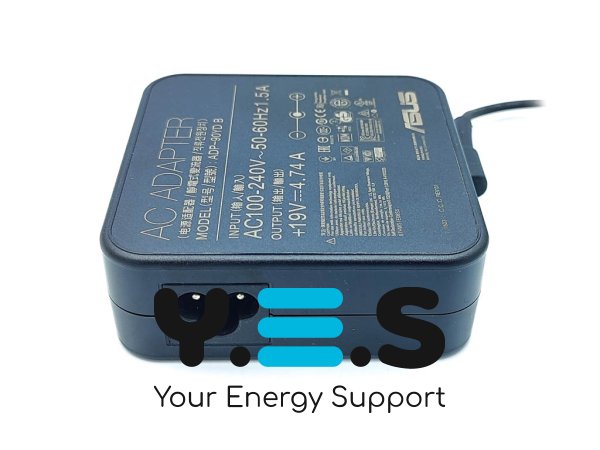Оригінальний квадратний блок живлення 90W 19V 4.74A для ASUS U500VZ/UX51VZ/PU401LA 4.5×3.0+Pin