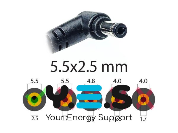 Блок живлення для ASUS R511LA/R511LD/R511LJ/R512M/R512C/R513C 19V 3.42A 65W 5.5×2.5 (квадр., з вилкою)