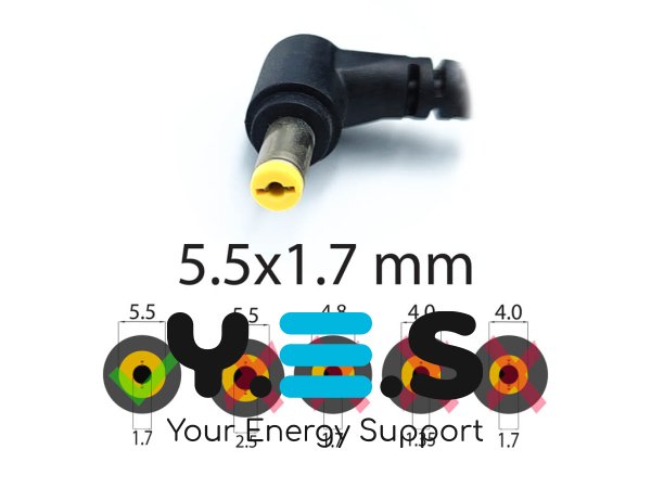Оригінальний блок живлення для Acer eMachines E430/E440/E442/E510/E520/E525/E527 19V 3.42A 65W 5.5×1.7 без кабелю