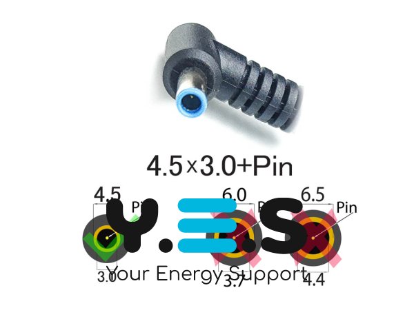 Зарядний блок 90W 19.5V 4.62A для HP 250-G3/250-G4/250-G5/255-G3 (4.5×3.0+Pin Blue), без кабелю
