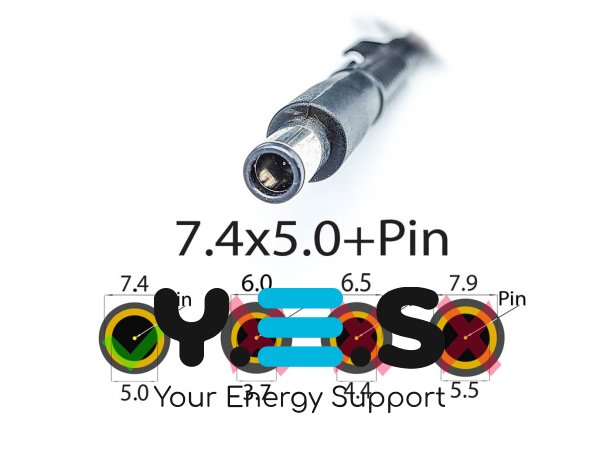 Адаптер живлення для HP Envy 15-1000/15-3000/15-3200/15-3300, 18.5V 6.5A 120W, 7.4×5.0+Pin, без кабелю