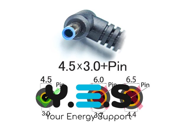Блок живлення HP Pavilion 11-h/15-n/17-f 19.5V 2.31A 45W 4.5×3.0+Pin Blue, квадратний, з вилкою