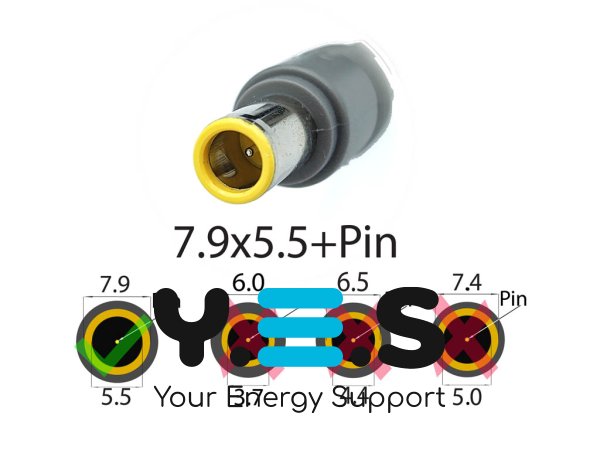 Зарядний блок живлення для Lenovo SL400/SL410/SL500/SL510/E30/E40/E50/V480/B590 20V 3.25A 65W (7.9×5.5+Pin)