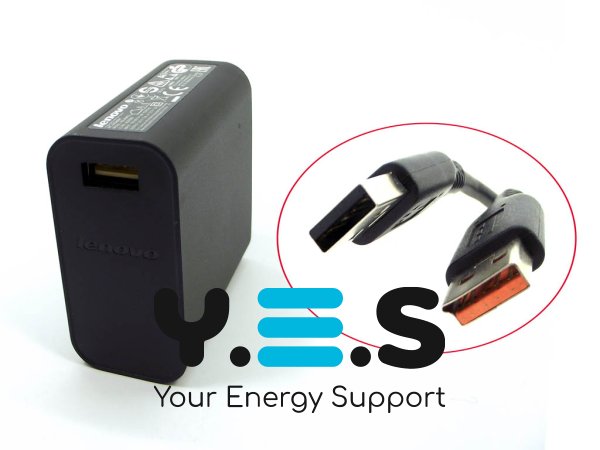 Оригінальний USB-зарядний пристрій для Lenovo 40W (20V/5.2V, 2A) з кабелем