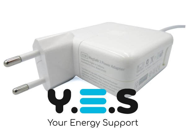 Оригінальний блок живлення MagSafe 2 45W (14.85V 3.05A) для Apple A1435/A1465/A1466/MD223/MD224/MD231/MD232, з вилкою