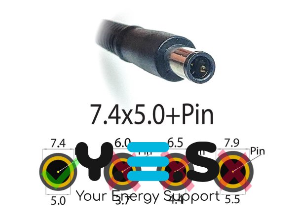Блок живлення для Dell Vostro 1300/1310/1320/1400/1500 19.5V 3.34A 65W 7.4×5.0+pin без кабелю