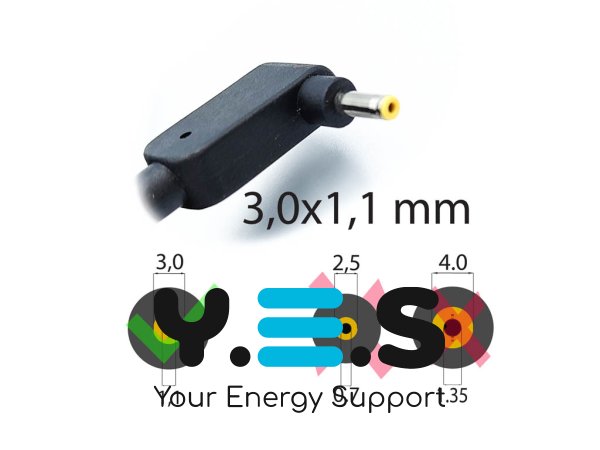 Оригінальний блок живлення Acer S5-391/S7-392/S7-393/S7-191 19V 3.42A 65W (3.0*1.1) чорний, без кабелю