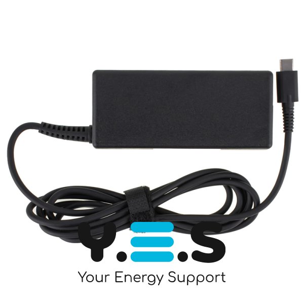 Зарядний блок живлення для ноутбука HP USB‑C 65W, чорний, прямокутний корпус