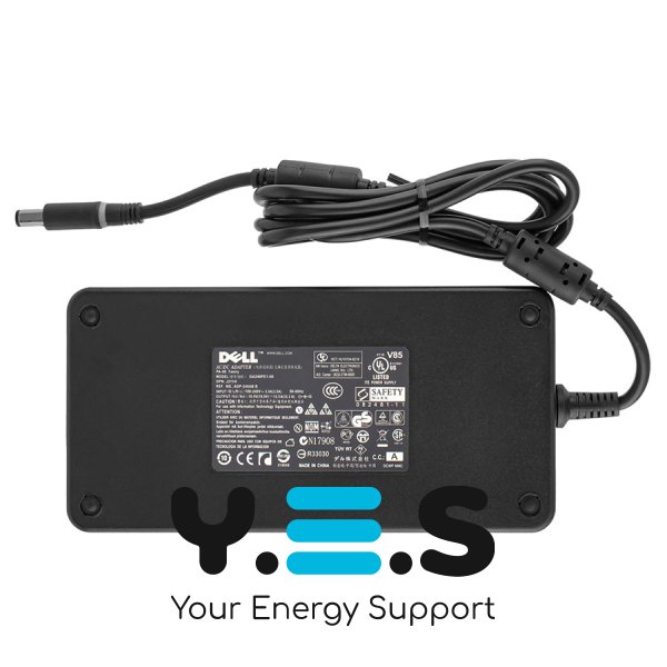 SLIM блок живлення для ноутбука Dell 240W (19.5V/12.3A), штекер 7.4×5.0 PIN, чорний