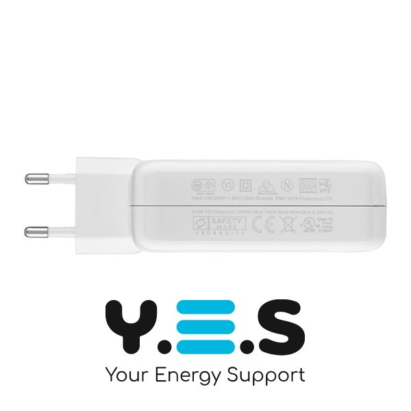 Уцінка після ремонту: оригінальний блок живлення Apple USB‑C 96W білий (без кабелю)