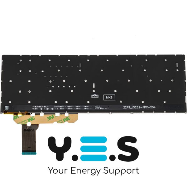 Клавіатура для ноутбука ASUS K3604/K3605 (серія) RUS, чорна, без рамки, з підсвіткою клавіш