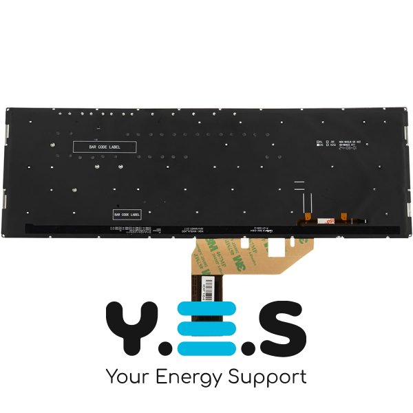 Клавіатура для ноутбука ASUS X513/X531 (серія), укр, срібляста, без рамки, з підсвіткою клавіш