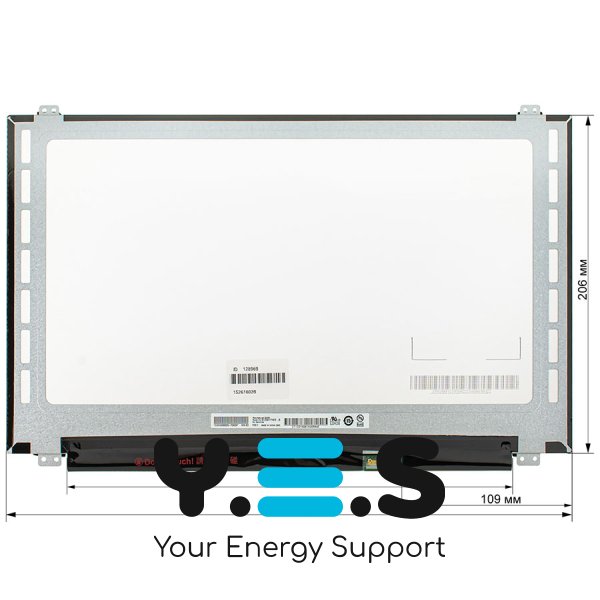 Матриця 15.6″ B156HTN03.8 FHD 1920×1080 eDP 30pin LED Slim матова, роз’єм справа знизу
