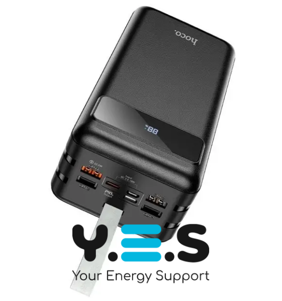 Павербанк Hoco J86B Electric 60000mAh 22.5W, чорний
